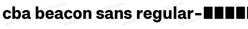 cba beacon sans regular字体转换